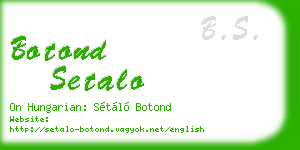 botond setalo business card
