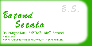 botond setalo business card